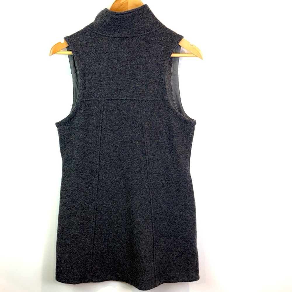 Toad and Co charcoal grey wool blend vest size M - Picture 3 of 7
